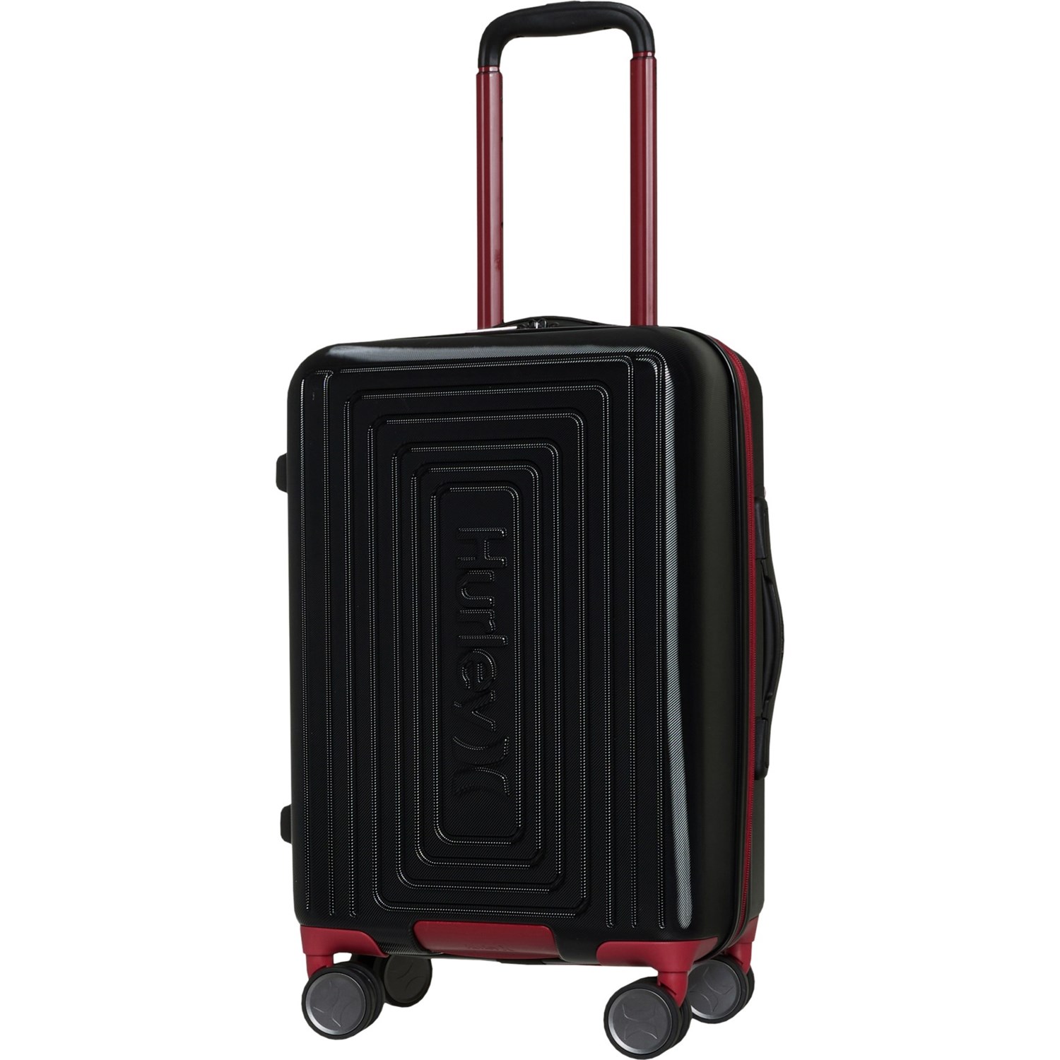 Hurley 21” Suki Spinner CarryOn Suitcase Hardside, Expandable, Black