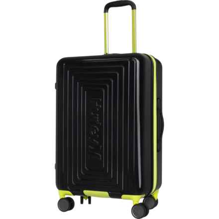 Hurley 25” Suki Spinner Suitcase - Hardside, Expandable, Black-Neon in Black/Neon