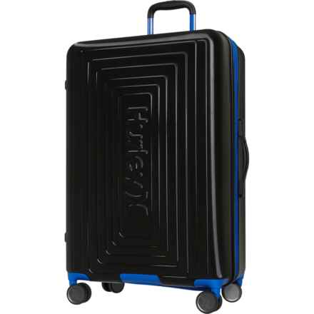 Hurley 29” Suki Spinner Suitcase - Hardside, Expandable, Black-Blue in Black/Blue