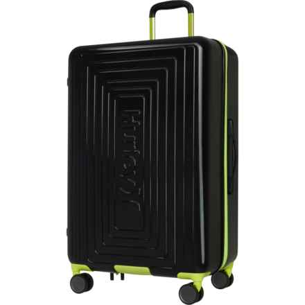Hurley 29” Suki Spinner Suitcase - Hardside, Expandable, Black-Neon in Black/Neon