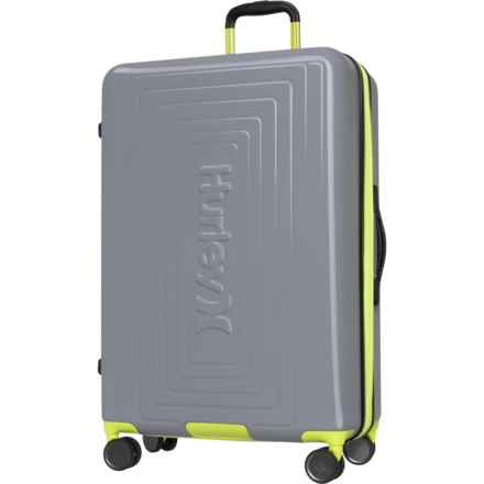 Hurley 29” Suki Spinner Suitcase - Hardside, Expandable, Light Grey-Neon in Light Grey/Neon