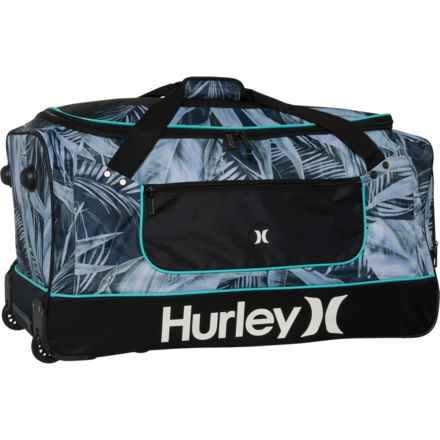 Hurley 30” Kahuna Rolling Duffel Bag - Grey Tropical in Grey Tropical
