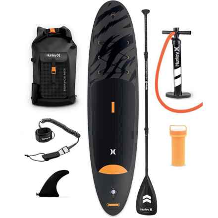 Hurley Advantage Inflatable Stand-Up Paddle Board - 10’ in Black Tiger