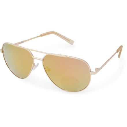 Hurley Aviator Sunglasses - Mirror Lenses in Shiny Gold