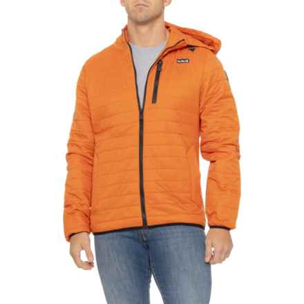 Hurley Balsam Packable Puffer Hooded Jacket - Insulated in Burnt Orange