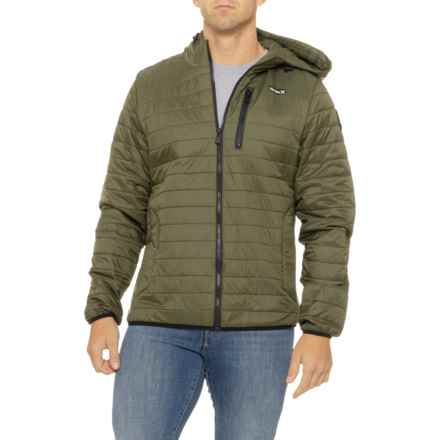 Hurley Balsam Packable Puffer Hooded Jacket - Insulated in Olive