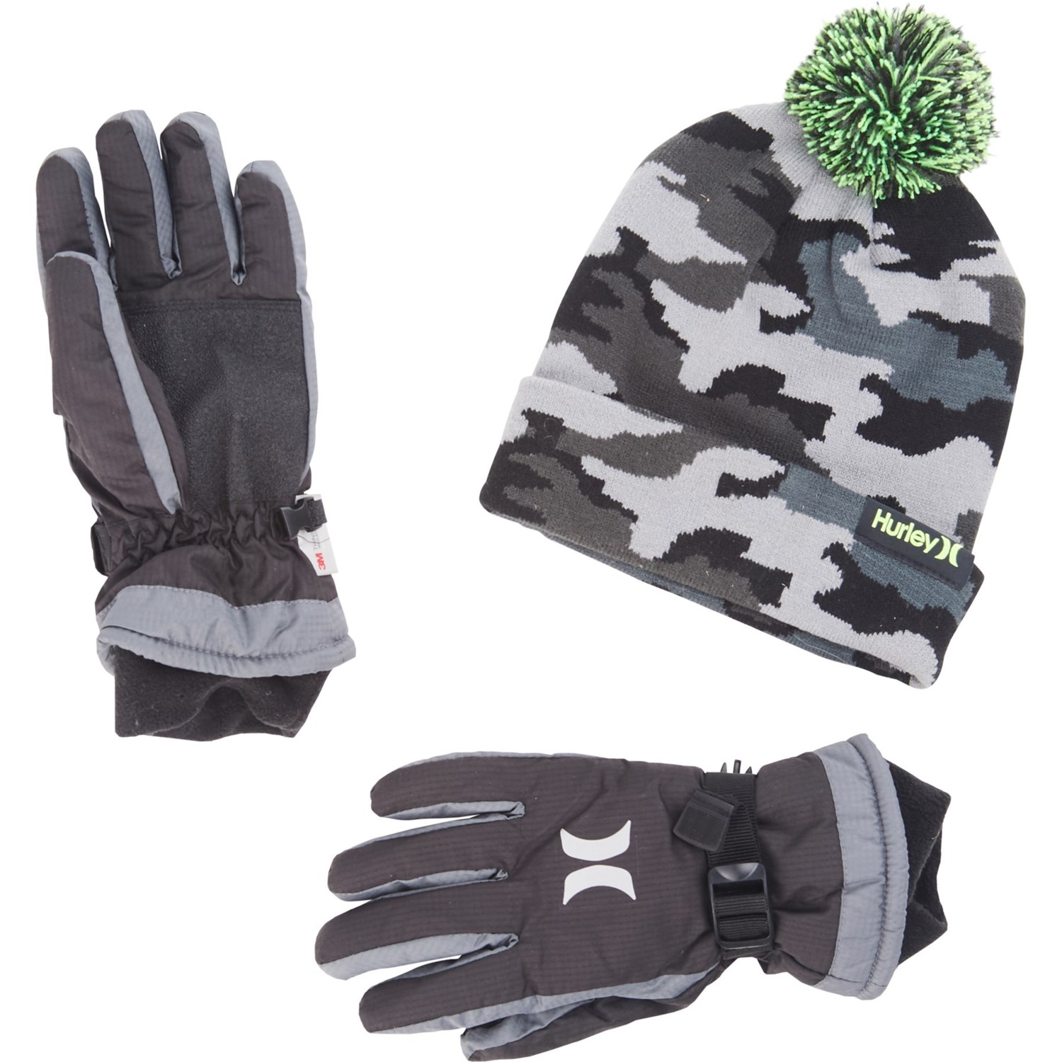 camo ski gloves