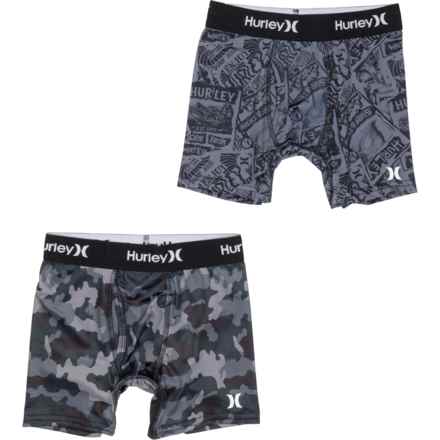 Hurley Big Boys Boxer Briefs - 2-Pack in Dark Grey