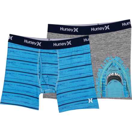 Hurley Big Boys Boxer Briefs - 2-Pack in Dk Grey Heather