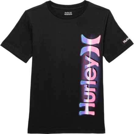 Hurley Big Boys Core Side Logo T-Shirt - Short Sleeve in Black