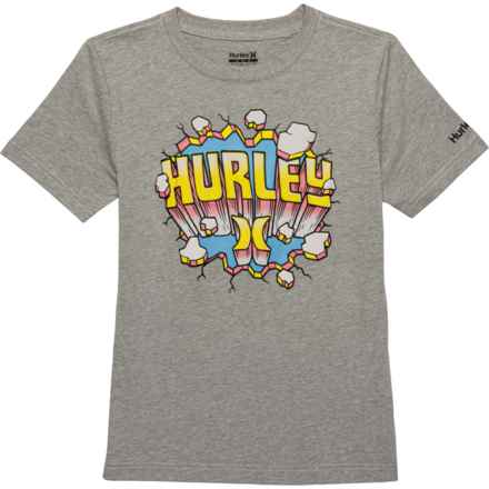 Hurley Big Boys Core T-Shirt - Short Sleeve in Dk Grey Heather