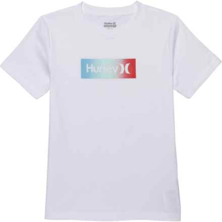 Hurley Big Boys Cotton Logo T-Shirt - Short Sleeve in White