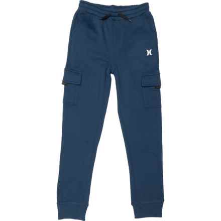 Hurley Big Boys Fleece Cargo Joggers in Night Force