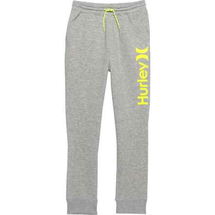 Hurley Big Boys Fleece Fashion Joggers in Dk Grey Heather