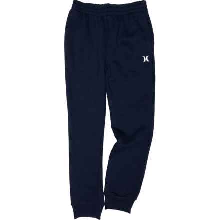 Hurley Big Boys Fleece Joggers in Midnight Navy