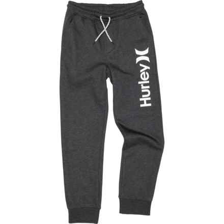 Hurley Big Boys Fleece Pants in Black Heather