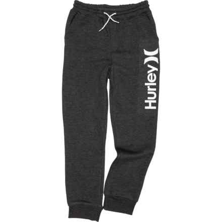 Hurley Big Boys Fleece Pants in Black Heather