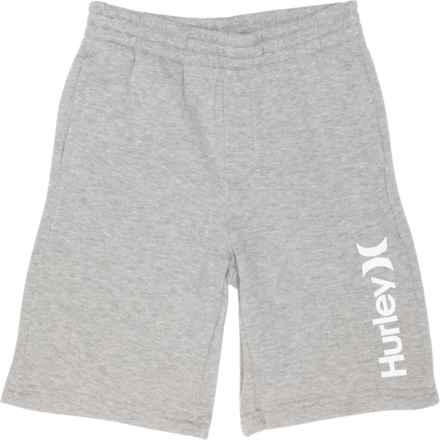 Hurley Big Boys Fleece Shorts in Dk Grey Heather