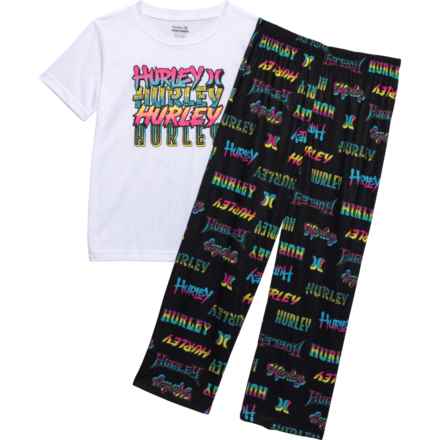 Hurley Big Boys Graphic Shirt and Pants Set - Short Sleeve in Black