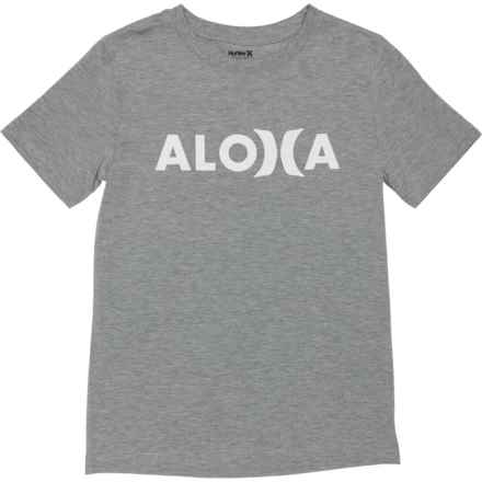 Hurley Big Boys Graphic Shirt - Short Sleeve in Dk Grey Heather