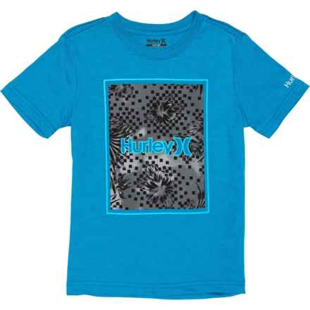 Hurley Big Boys Graphic Shirt - Short Sleeve in Neptune Blue Heather