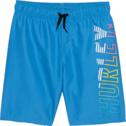 Hurley Big Boys Graphic Swim Shorts in Pacific Blue