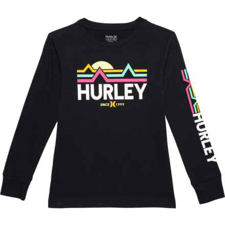 Hurley Big Boys Knit Shirt - Long Sleeve in Black