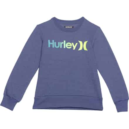 Hurley Big Boys Logo Fleece Crew Sweatshirt