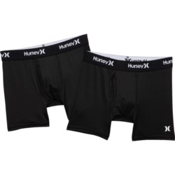 Hurley Big Boys Solid DRI-FIT® Boxer Briefs - 2-Pack in Black