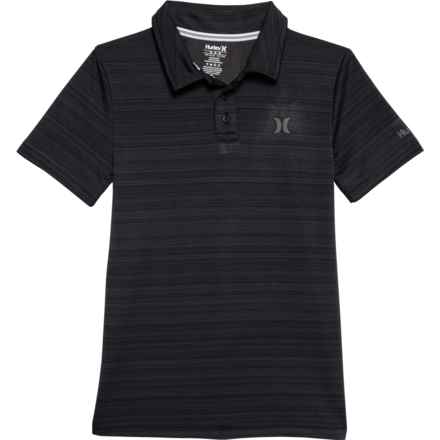 Hurley Big Boys Solid Polo Shirt - Short Sleeve in Black Heather