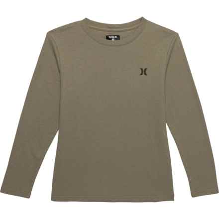 Hurley Big Boys Thermal Crew Neck Shirt - Long Sleeve in Army