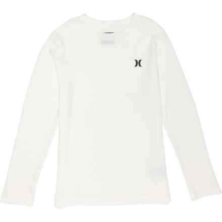 Hurley Big Boys Thermal Crew Neck Shirt - Long Sleeve in Sail