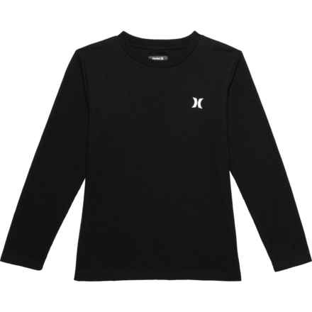 Hurley Big Boys Thermal Waffle-Knit Shirt - Long Sleeve in Black