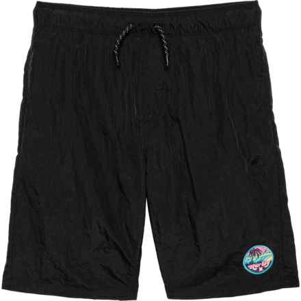 Hurley Big Boys Woven Swim Shorts in Black