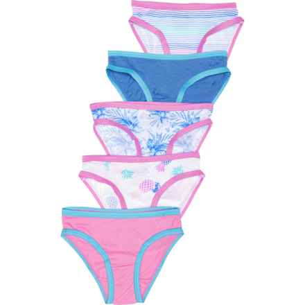 Hurley Big Girls Cotton Panties - 5-Pack, Briefs in White