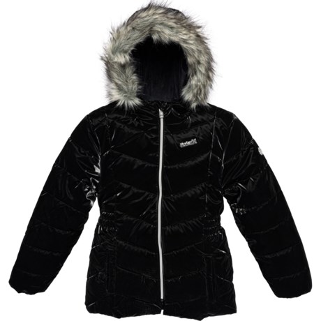 Hurley Big Girls Fashion Jacket - Insulated in Black