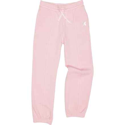 Hurley Big Girls Fleece Pants in Arctic Pink