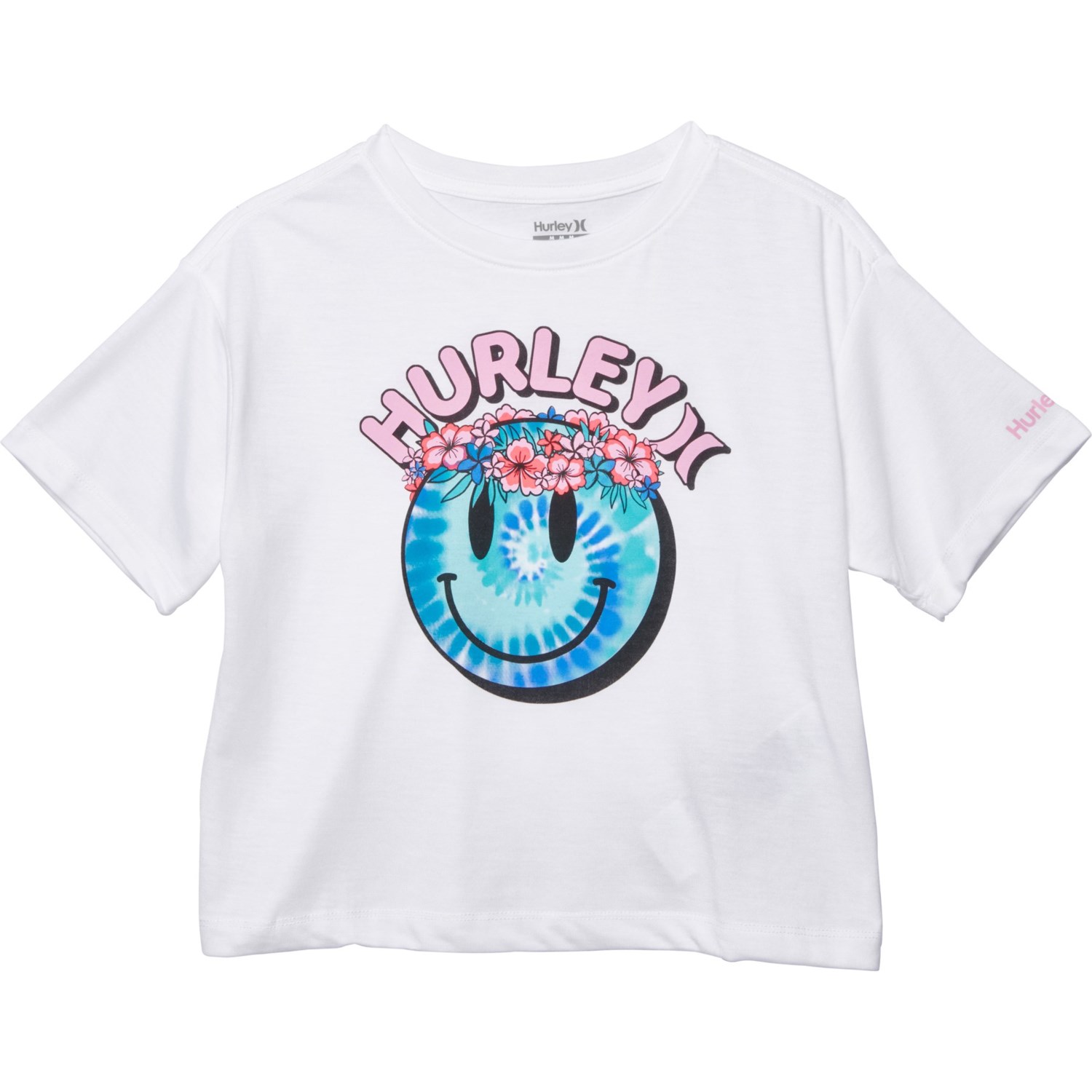 Hurley Girls' Smiley Tie Dye T Shirt | SportChek [Hurley] Tシャツ Boxy Graphic T-shirt ガールズ