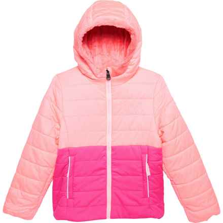 Hurley Big Girls Heavyweight Jacket - Insulated in Guava Glow