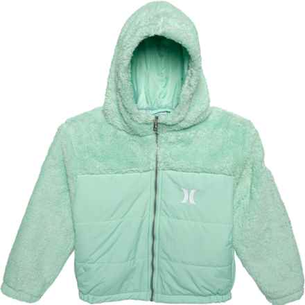 Hurley Big Girls Midweight Jacket - Insulated in Mint Foam