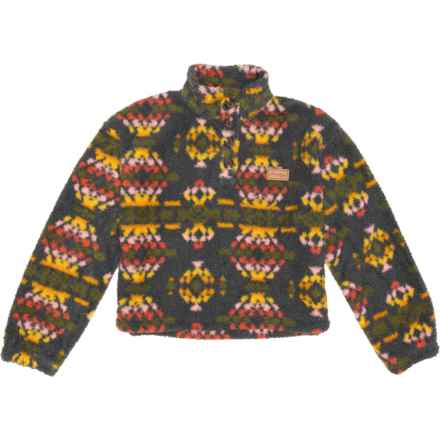 Hurley Big Girls Novelty Fleece Henley Sweatshirt in Multi