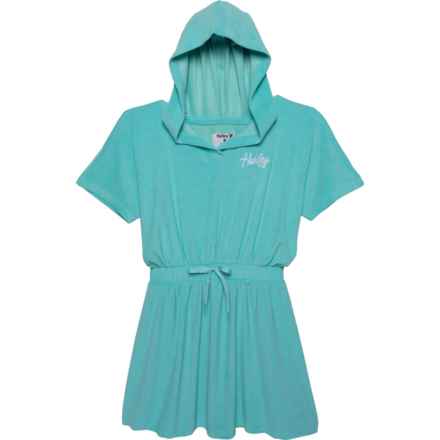 Hurley Big Girls Swimsuit Cover-Up - Short Sleeve in Aurora Green