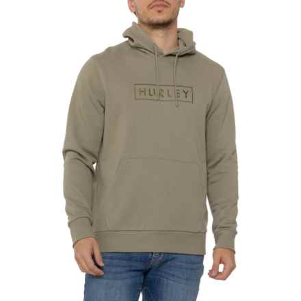 Hurley Boxed Logo Fleece Hoodie in Iguana