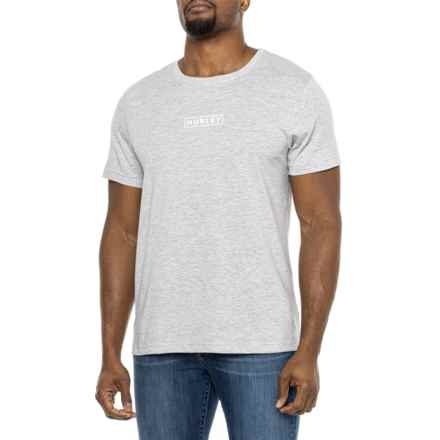 Hurley Boxed Logo Graphic T-Shirt - Short Sleeve in Grey/Grey