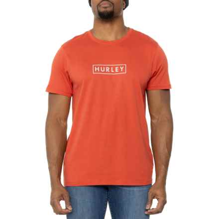 Hurley Boxed Logo Graphic T-Shirt - Short Sleeve in Martian Sunrise