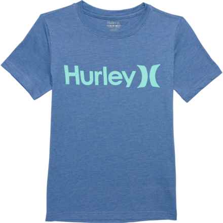 Hurley Boys Logo Graphic T-Shirt - Short Sleeve in Delft Heather