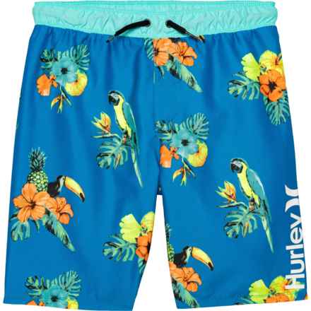 Hurley Boys Printed Boardshorts in Neptune Blue