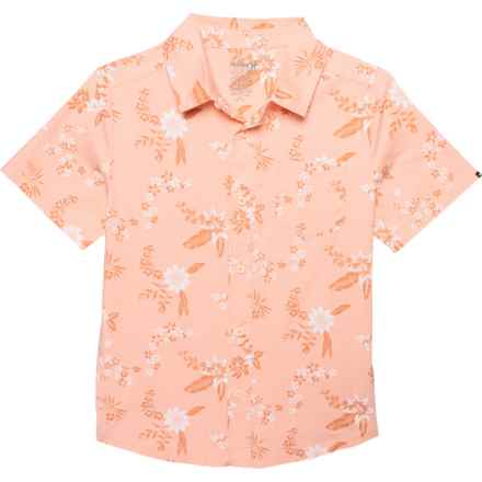 Hurley Boys Woven Button Shirt - Short Sleeve in Faded Mango