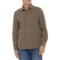 Hurley Brushed Herringbone Fleece Shirt Jacket - Snap Front in Sandstone