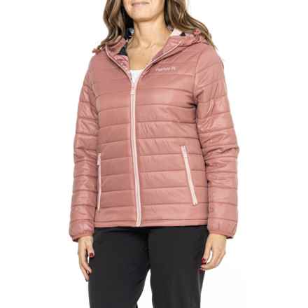 Hurley Buckwheat Packable Hooded Jacket - Insulated in Rosewood